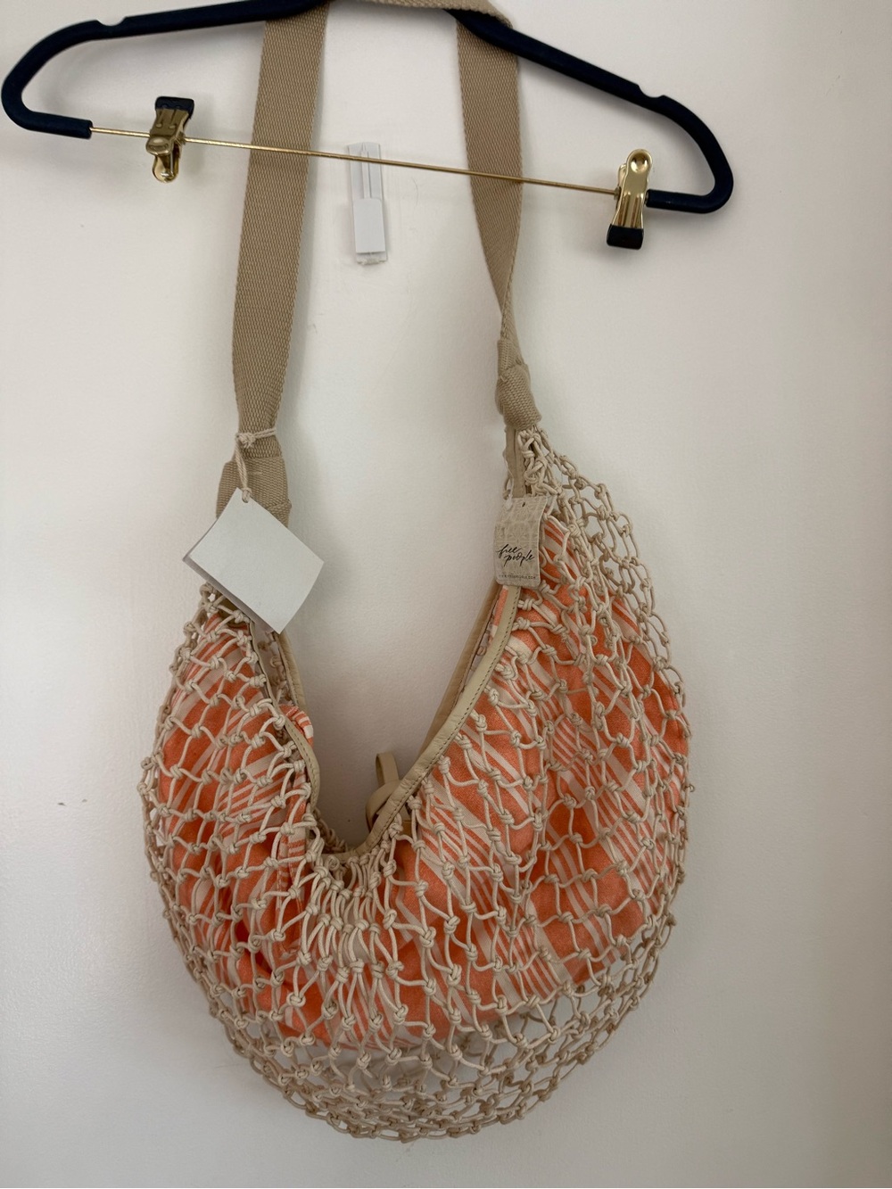 Free people crochet sling bag